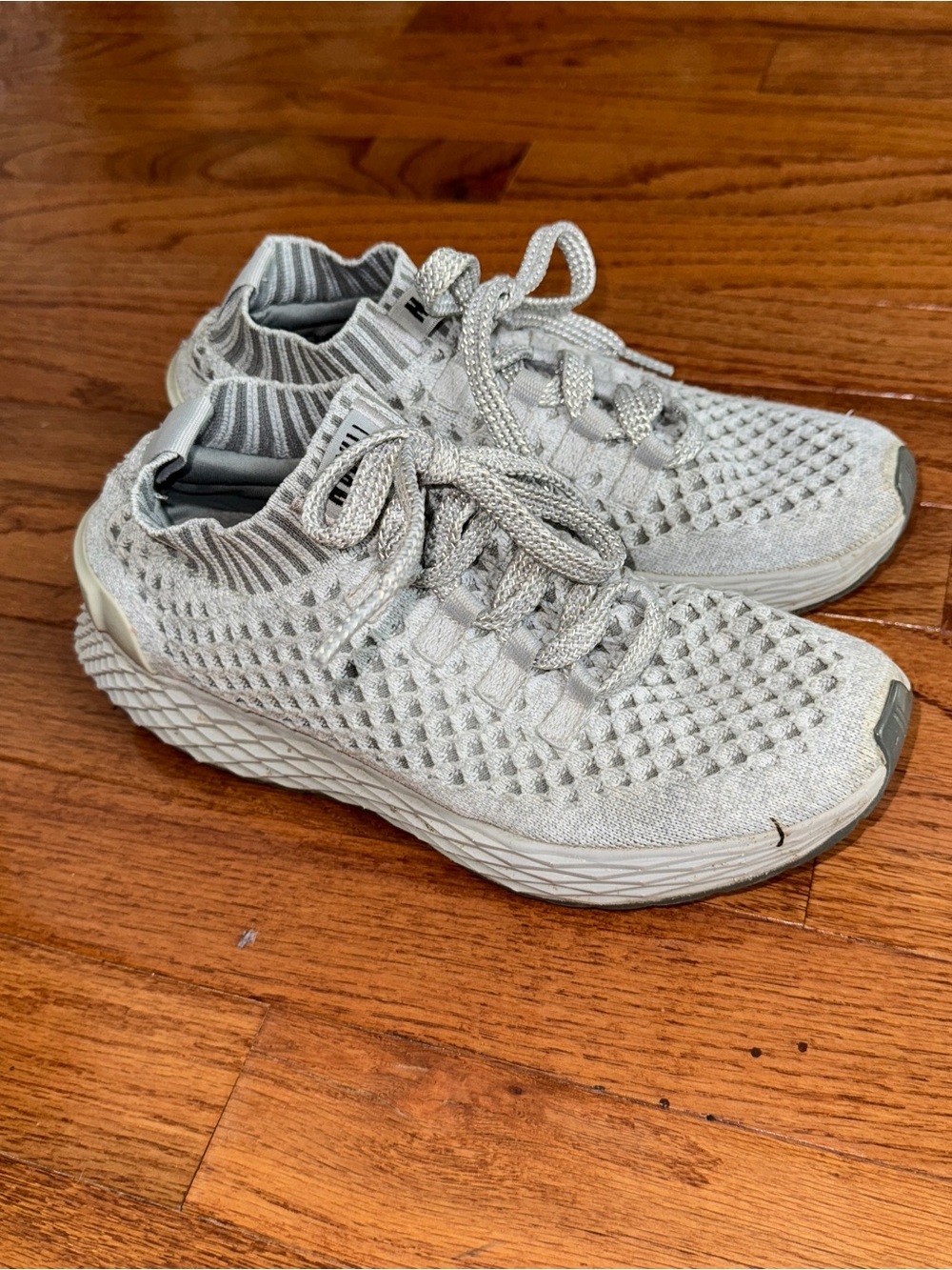No Bull Project Cool Gray Knit Running Sneakers Size 7.5
